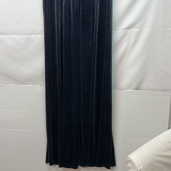Blush Mark Dreaming of You French Blue Velvet Maxi Dress size 2X - Picture 11 of 16